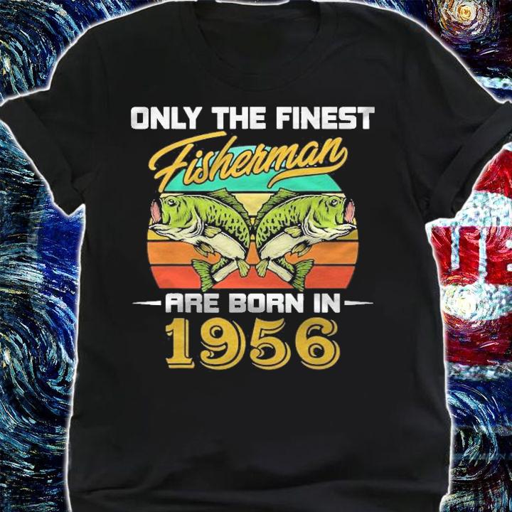 Gift For 65 Years Old Fisherman Born In 1956 65Th Birthday Shirt shirt