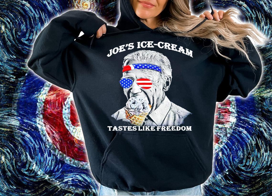 Joes Ice-cream Funny 4th Of July Biden Taste Of Freedom T-Shirt