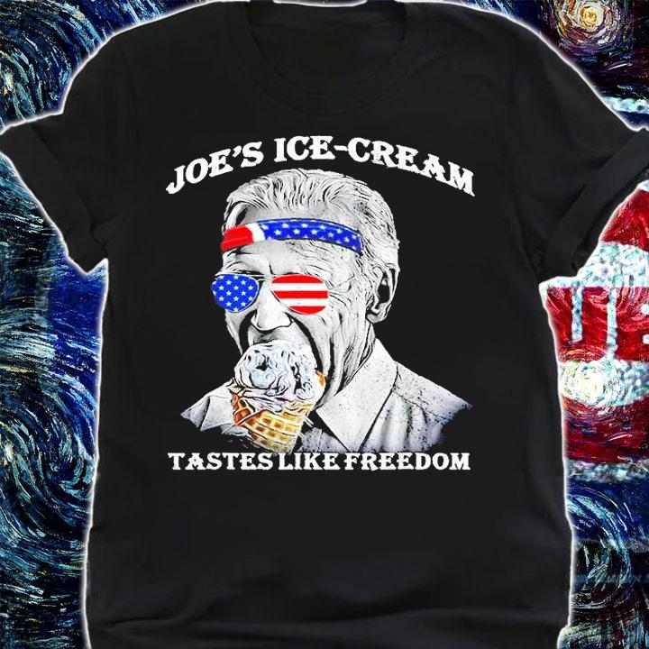 Joes Ice-cream Funny 4th Of July Biden Taste Of Freedom T-Shirt