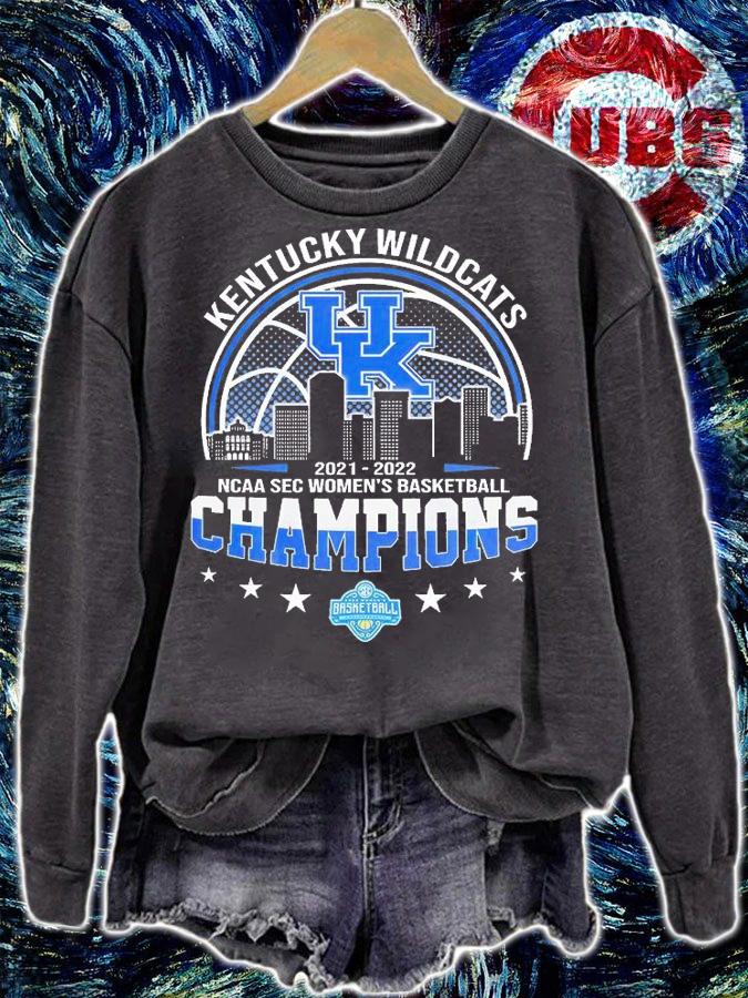 Kentucky Wildcats 2022 NCAA SEC Women's Basketball Champions T-Shirt sweatshirt