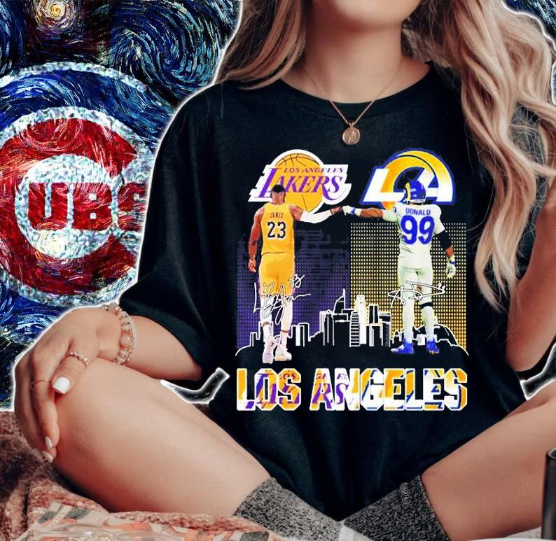 Los Angeles James And Donald 2022 Signature T-Shirt woman shirt