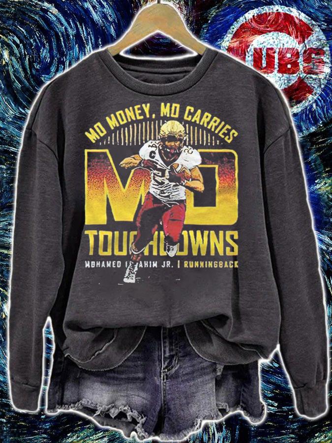 Mohamed Ibrahim Jr Mo Money Mo Carries Mo Touchdowns T-shirt sweatshirt