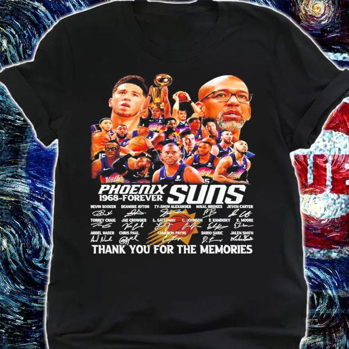 Phoenix Suns 1968 forever signatures shirt