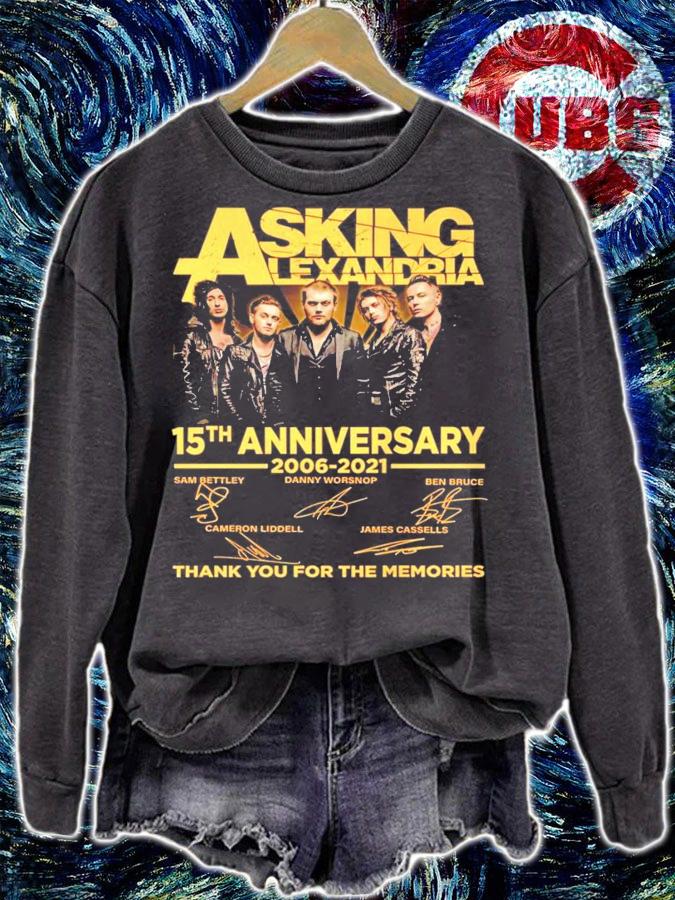 Asking Alexandria 15th anniversary 2006-2021 signatures shirt