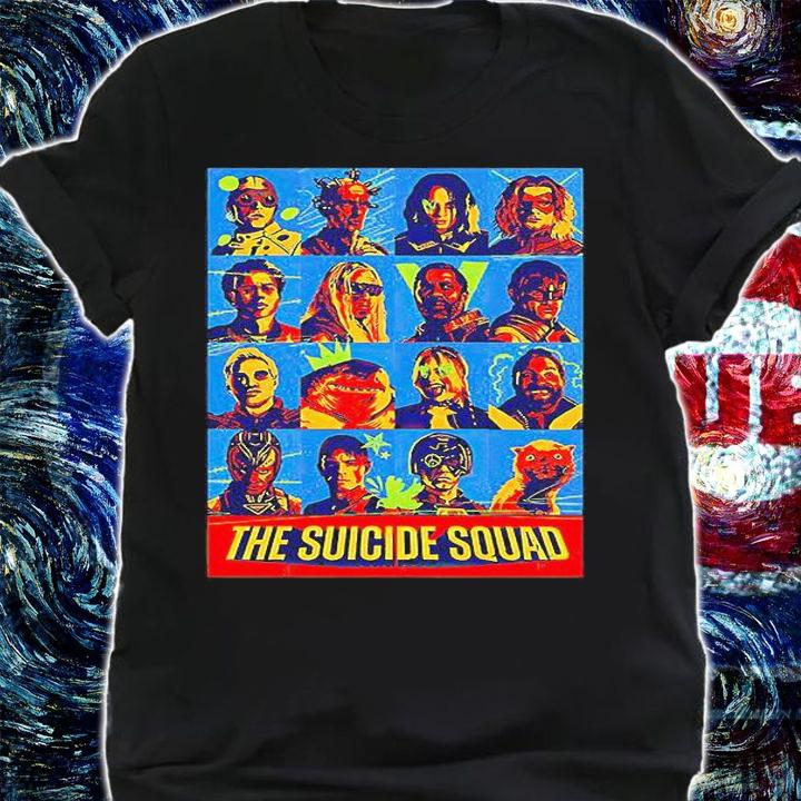 DC Comics The Suicide Squad Character Panels poster T-shirt