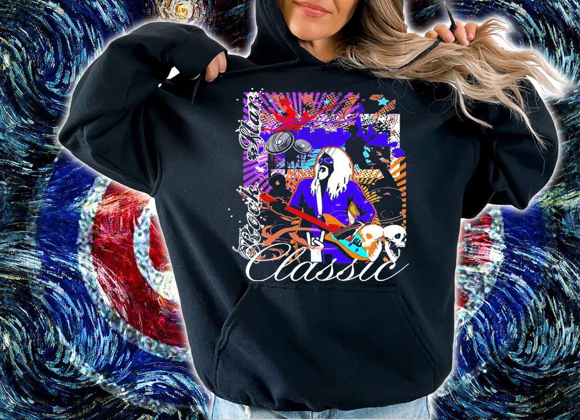 Guitar Rock Star hero classic T-shirt hoodie