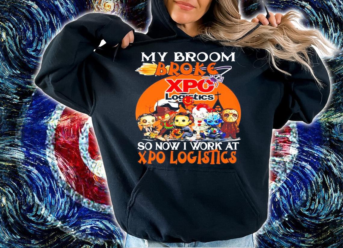Horror My Broom Broke Outback So Now I Work At Xpo Logistics Shirt hoodie
