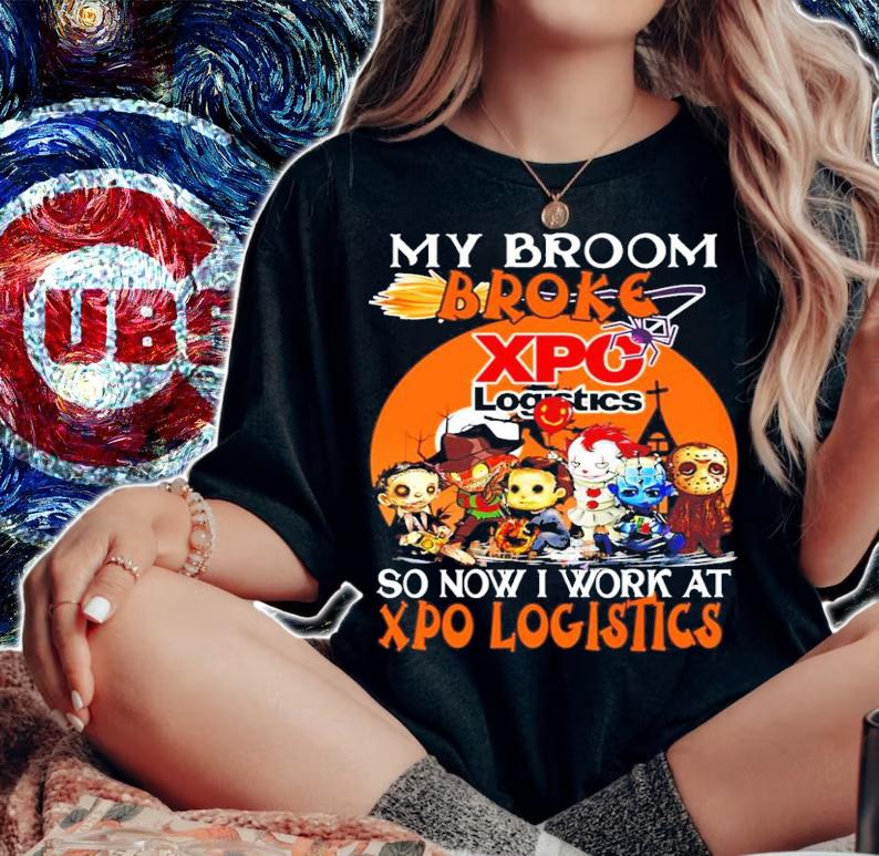 Horror My Broom Broke Outback So Now I Work At Xpo Logistics Shirt woman shirt