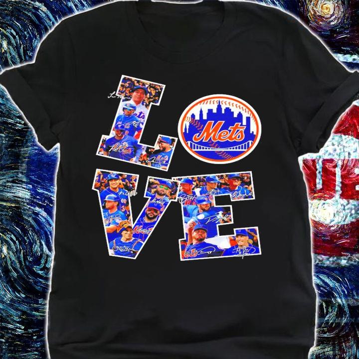 LOVE New York Mets team signature shirt shirt