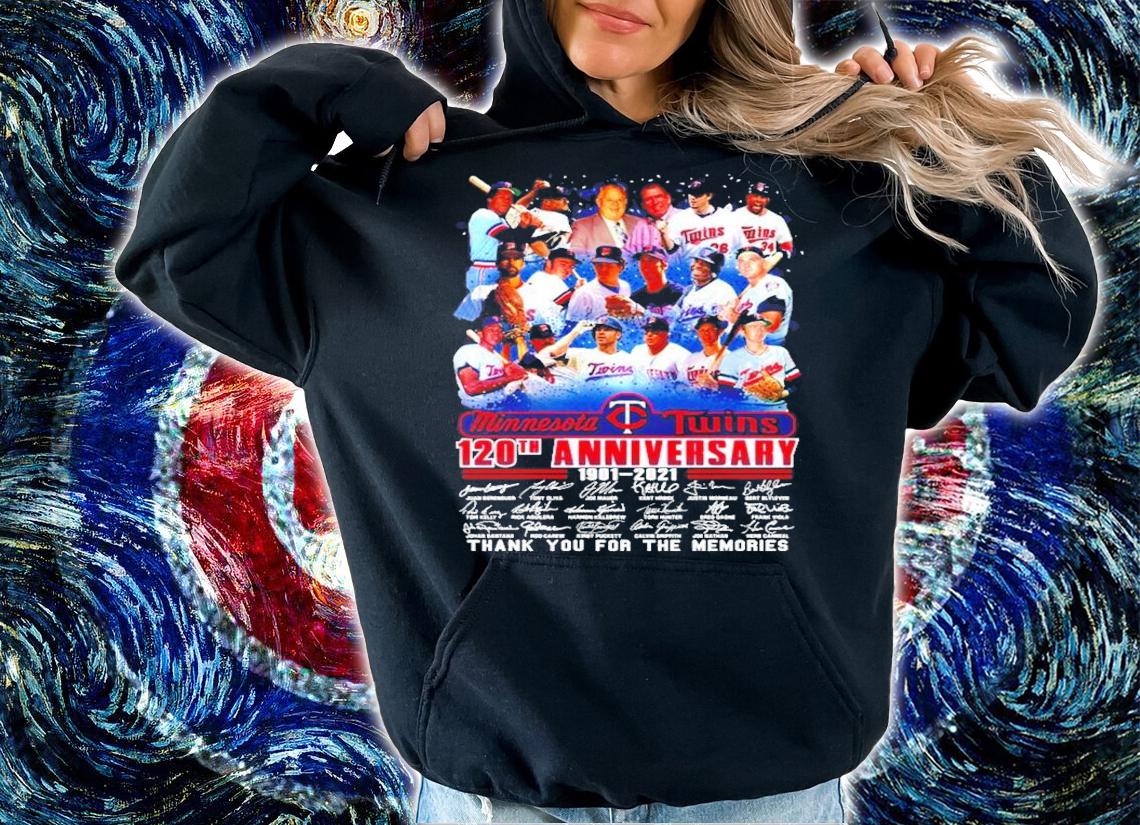 Minnesota Twins 120th anniversary thank you for the memories shirt hoodie
