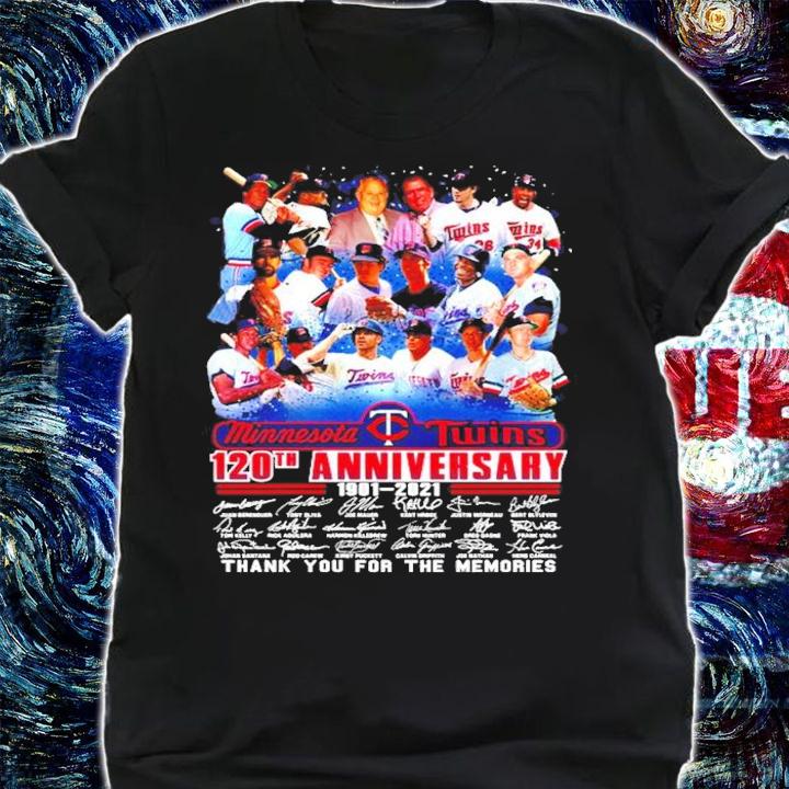 Minnesota Twins 120th anniversary thank you for the memories shirt shirt