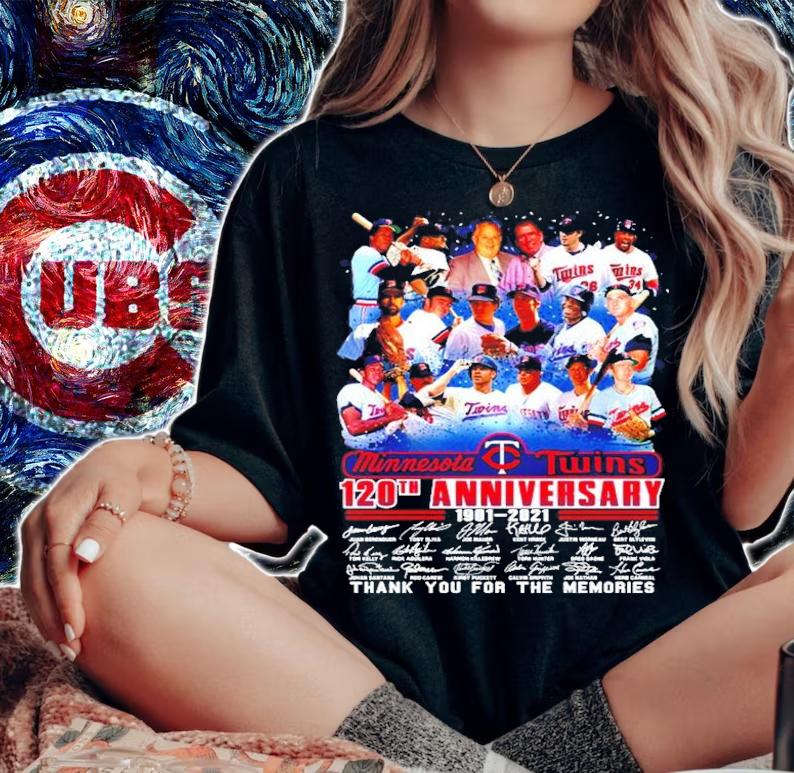 Minnesota Twins 120th anniversary thank you for the memories shirt woman shirt