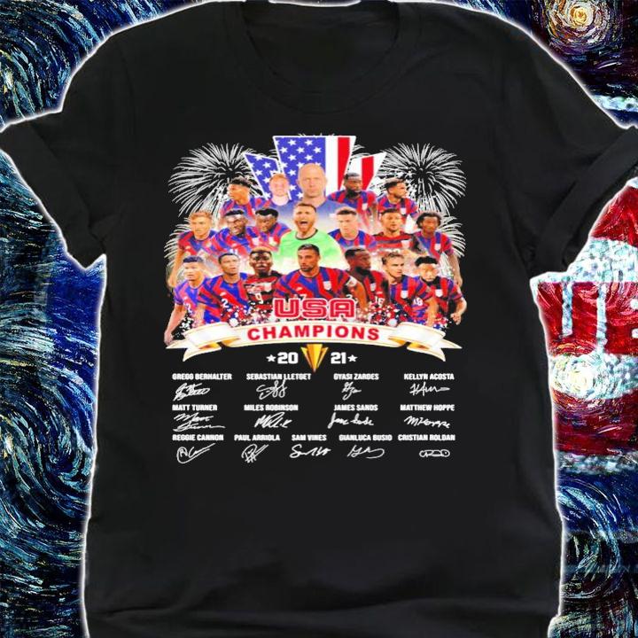 The USA Champions 2021 Concacaf Gold Cup all team shirt shirt