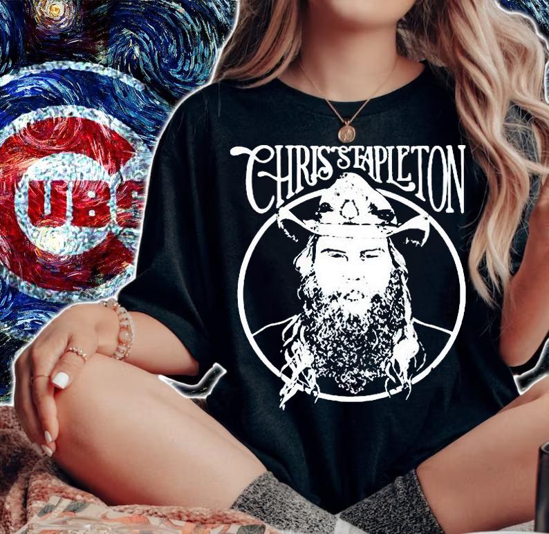 Chris Stapleton Cowboy Hat T-shirt woman shirt