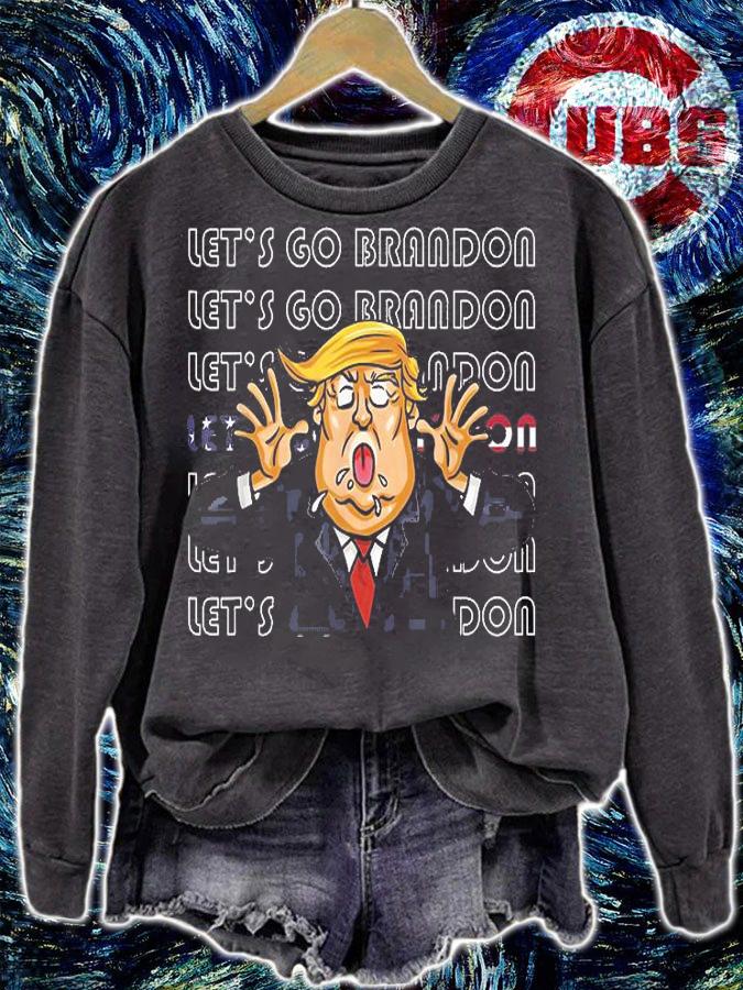 Funny Let's Go Brandon Trump New 2021 T-Shirt sweatshirt