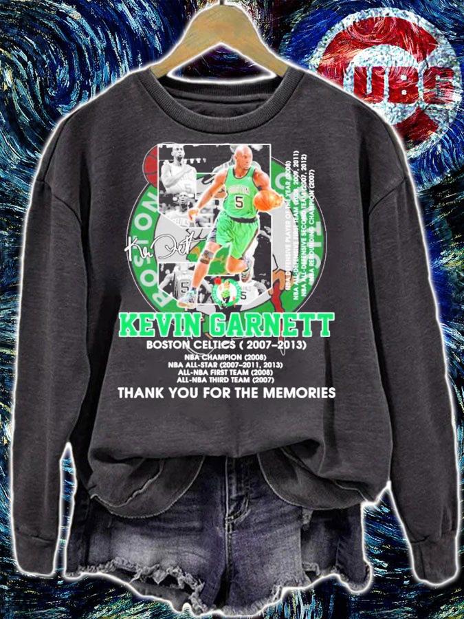 Kevin Garnett Boston Celtics 2007-2021 signature t-shirt sweatshirt