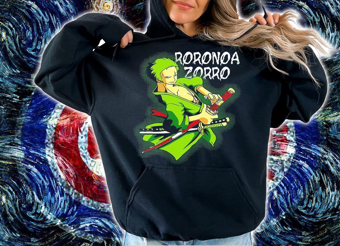One Piece Roronoa Zoro Pirate Hunter Straw Hat Pirates shirt hoodie