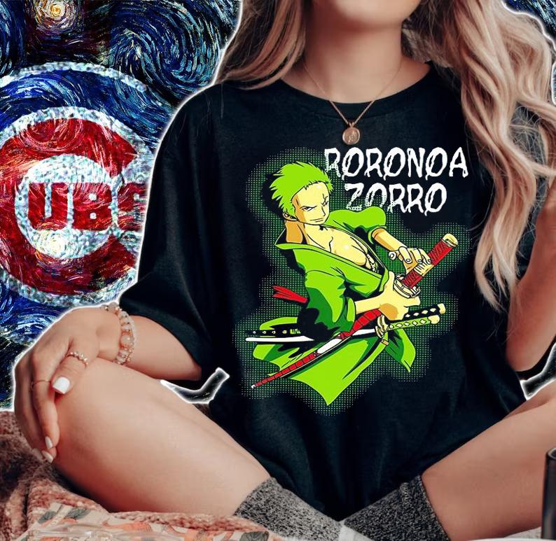 One Piece Roronoa Zoro Pirate Hunter Straw Hat Pirates shirt woman shirt