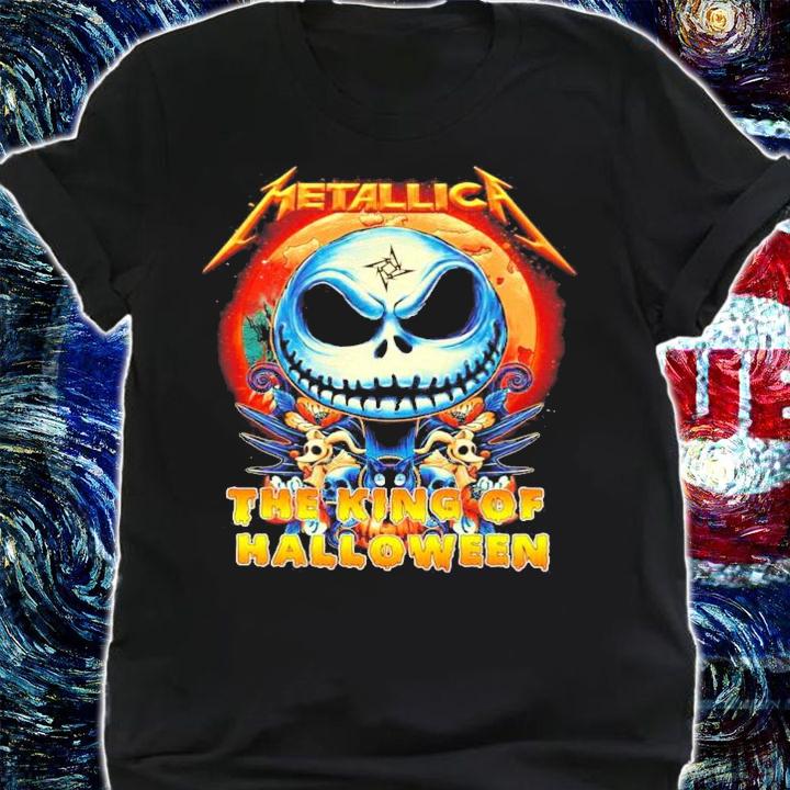 Skellington Metallica The King Of Halloween Shirt shirt
