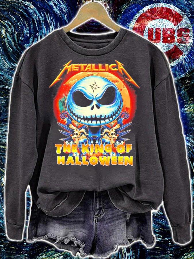 Skellington Metallica The King Of Halloween Shirt sweatshirt