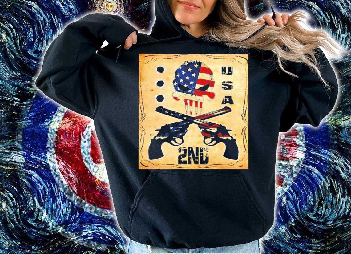 2ND USA Grateful Dead gun shirt hoodie