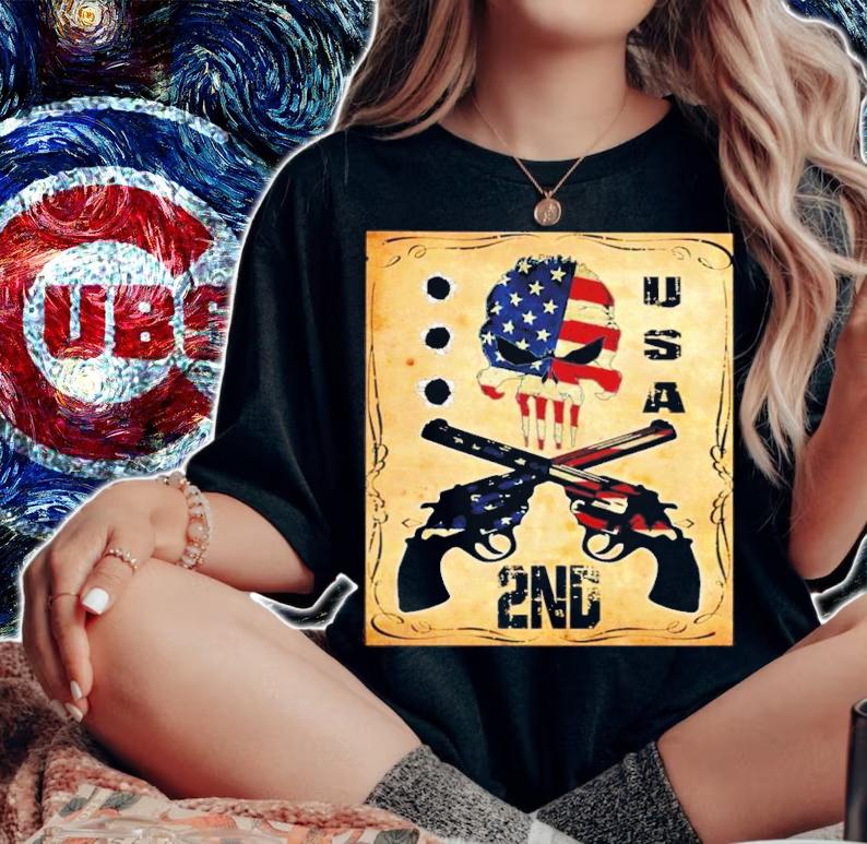 2ND USA Grateful Dead gun shirt woman shirt