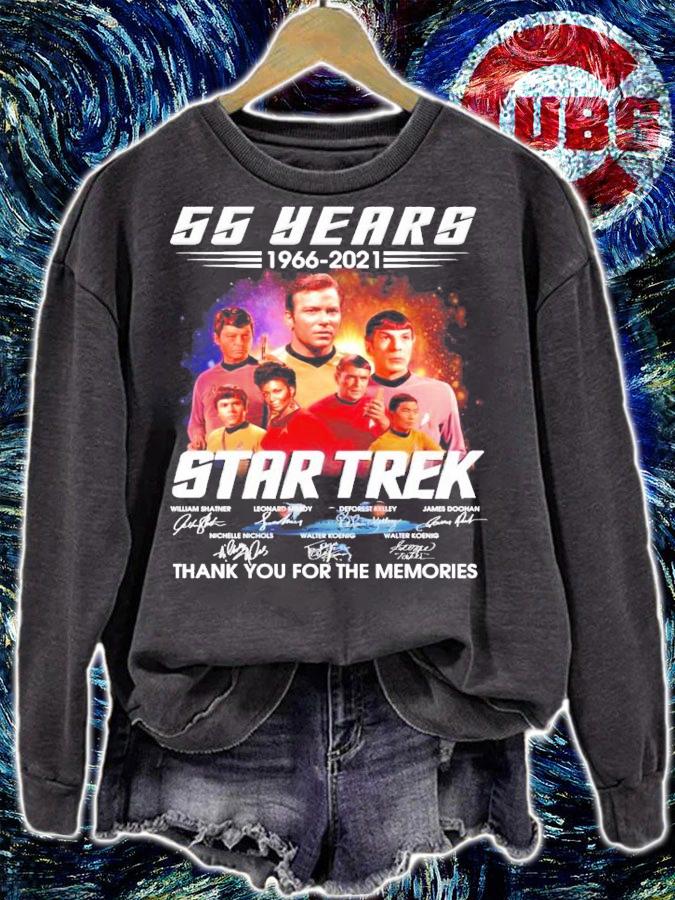 55 years 1966-2021 Star Trek signatures shirt