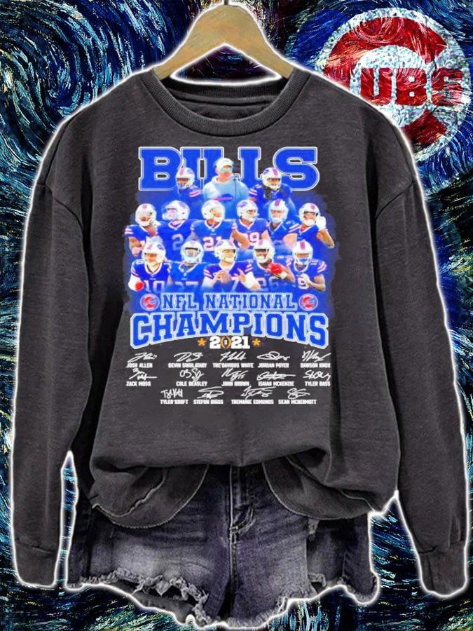 Bills NFL National Champions 2021 football t-shirt, sweater sweatshirt