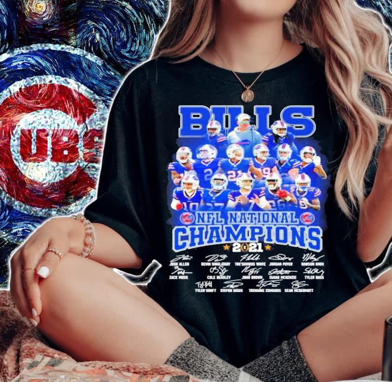 Bills NFL National Champions 2021 football t-shirt, sweater woman shirt