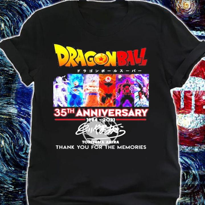Dragon Ball 35th anniversary 1984-2021 signature shirt shirt