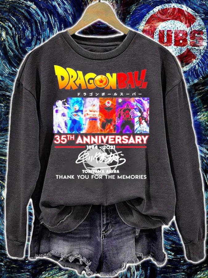 Dragon Ball 35th anniversary 1984-2021 signature shirt sweatshirt