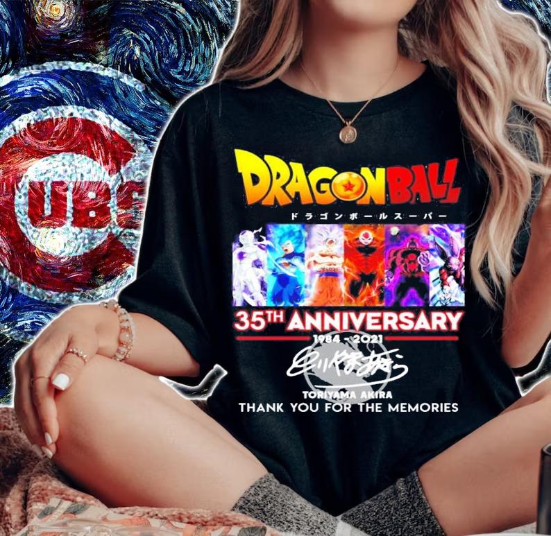 Dragon Ball 35th anniversary 1984-2021 signature shirt woman shirt