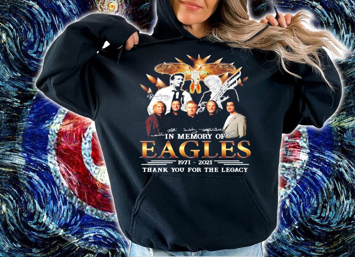 In memory of Eagles 1971-2021 thank you for the memories signatures shirt hoodie