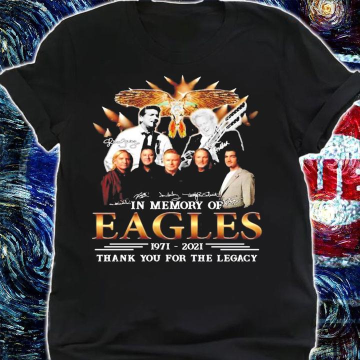 In memory of Eagles 1971-2021 thank you for the memories signatures shirt shirt