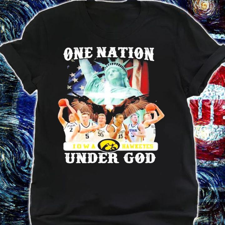 One nation Iowa Hawkeyes under god shirt shirt