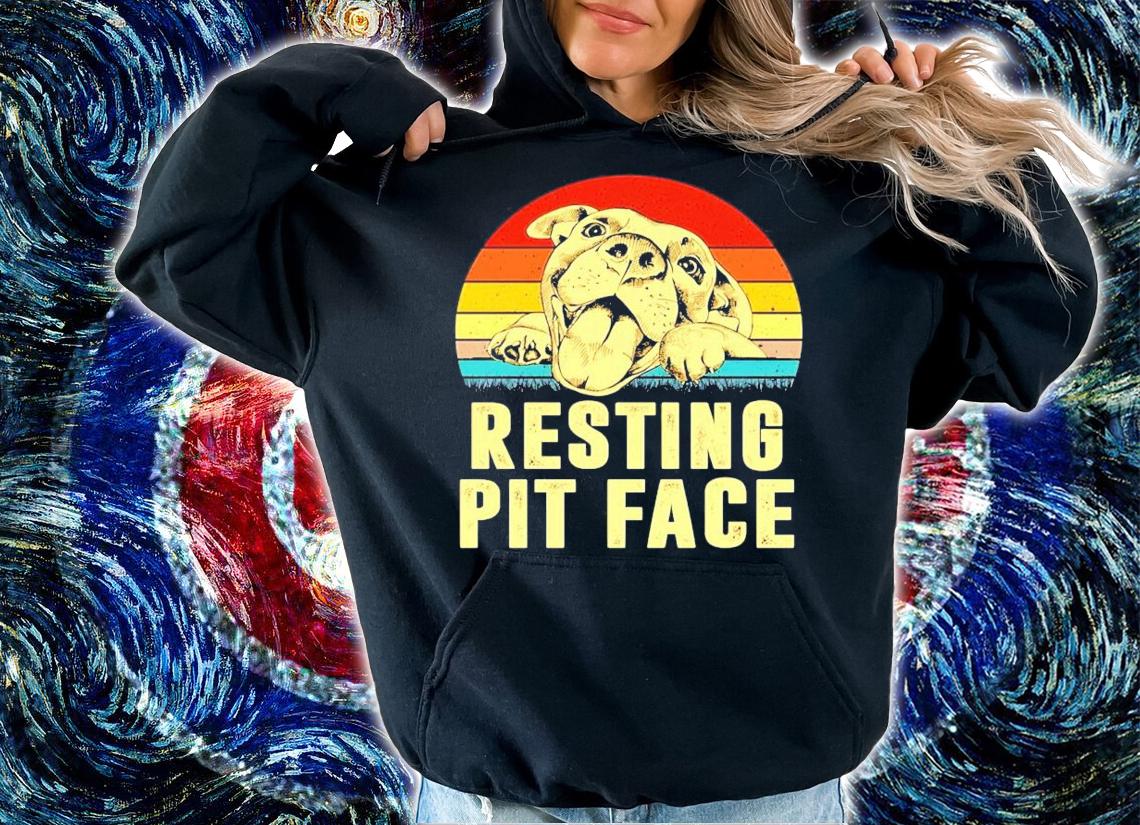 Pitbull resting pit face vintage shirt