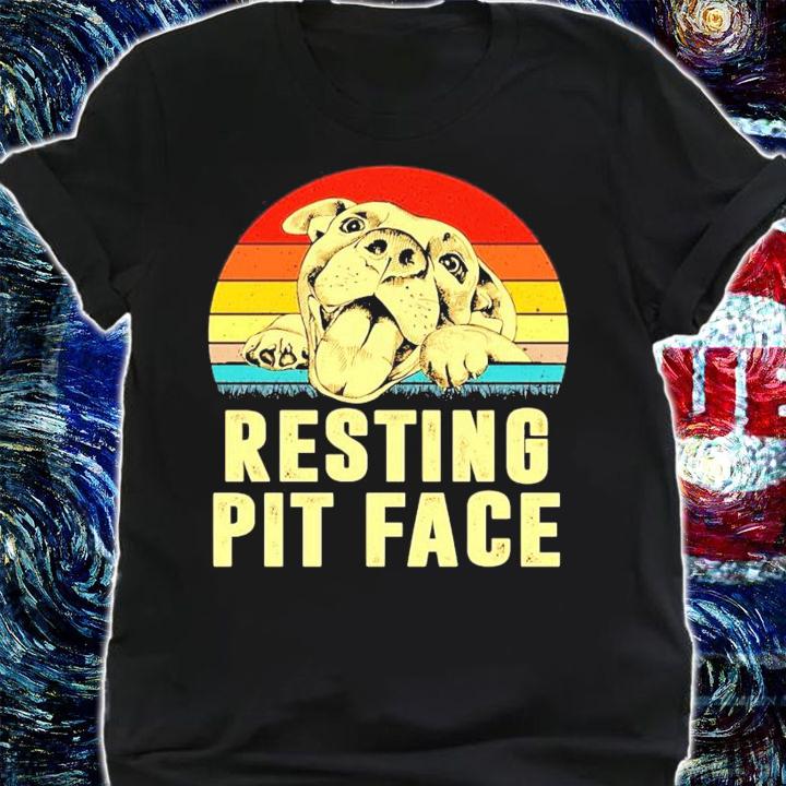 Pitbull resting pit face vintage shirt