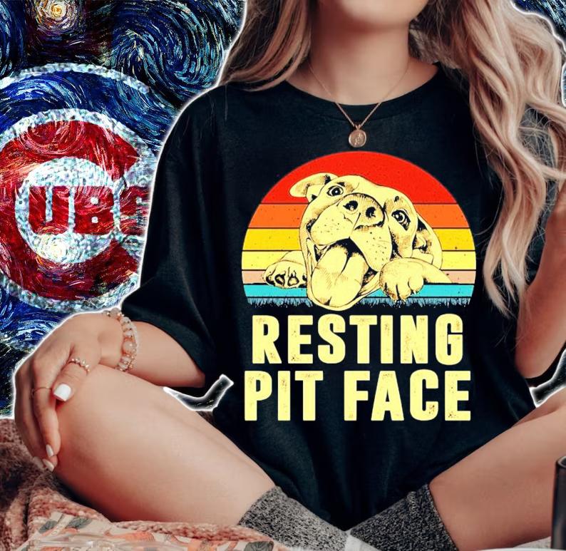 Pitbull resting pit face vintage shirt