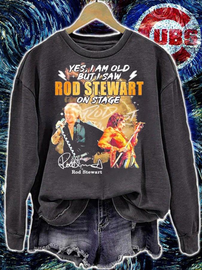 Rod Stewart Yes I am old but I saw signature shirt