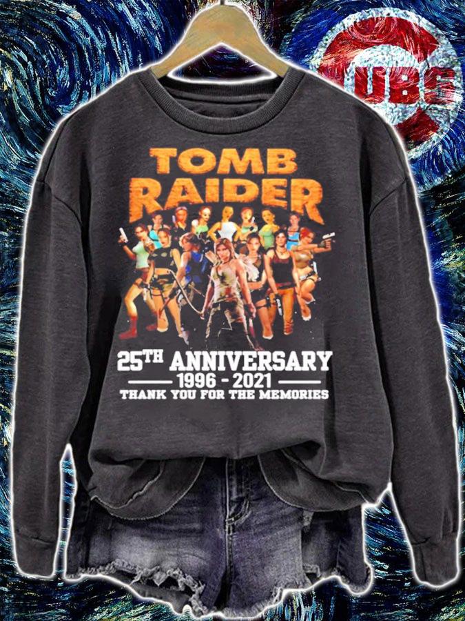 Tomb Raider 25th anniversary 1996-2021 thank you for the memories shirt sweatshirt