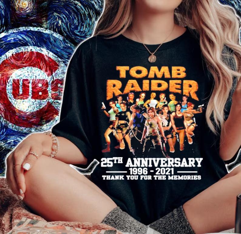 Tomb Raider 25th anniversary 1996-2021 thank you for the memories shirt woman shirt