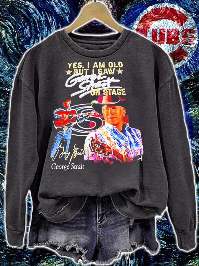 Yes I am old but I saw george strait on stage signature T-shirt