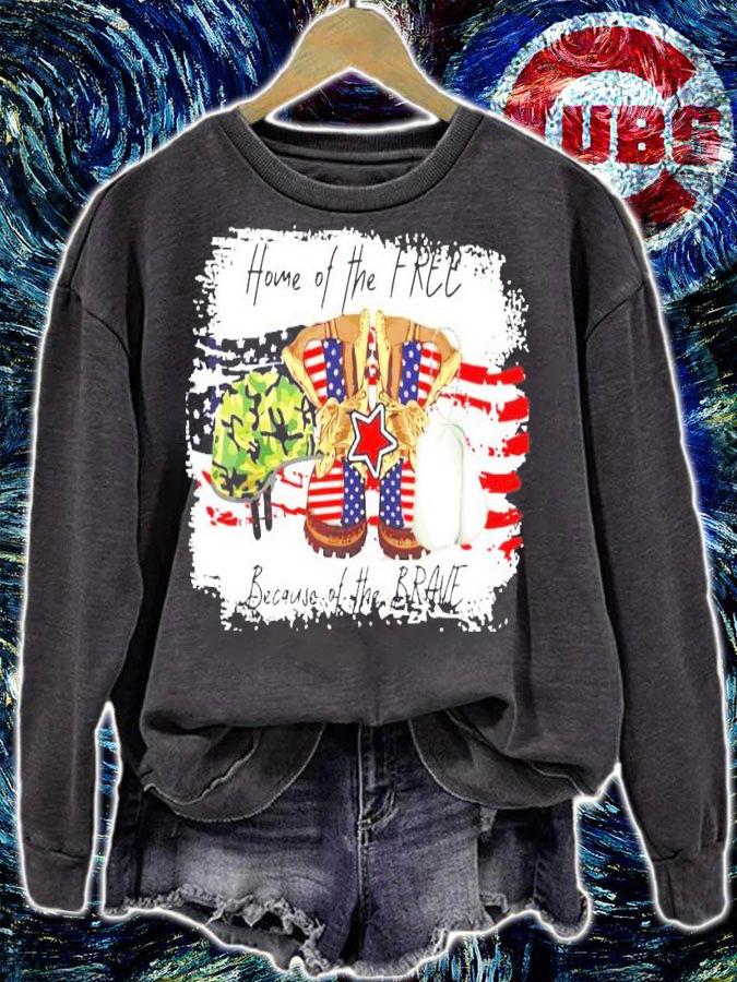 Best Home of the free because of the brave shirt sweatshirt