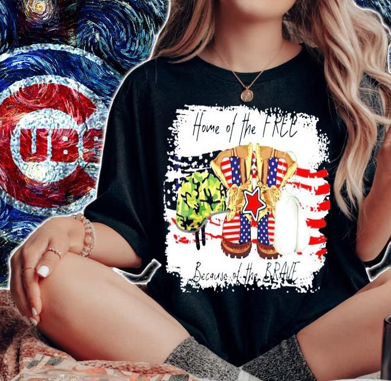 Best Home of the free because of the brave shirt woman shirt