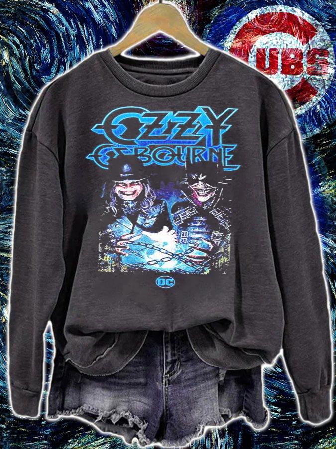 Death Metal Ozzy Osbourne and Bat Joker T-shirt sweatshirt