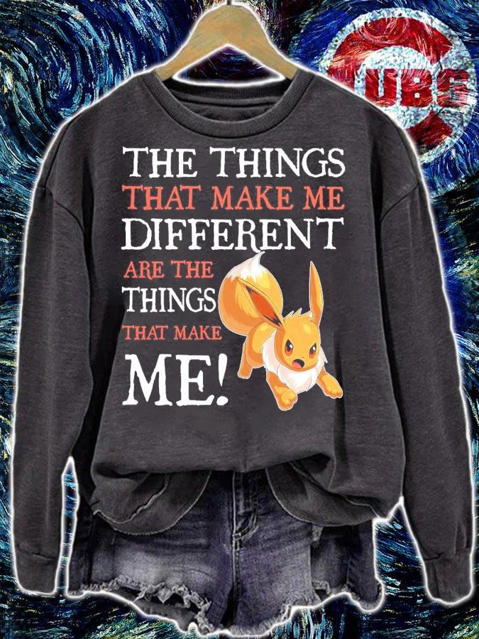 Eevee the things that make me different are the things that make me shirt sweatshirt