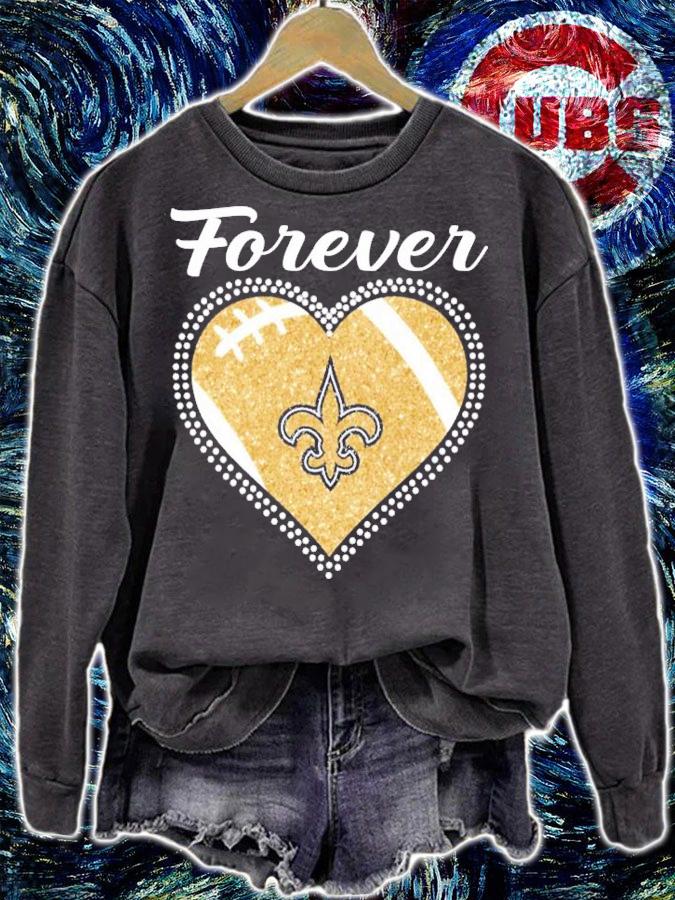 Forever heart New Orleans Saint shirt sweatshirt