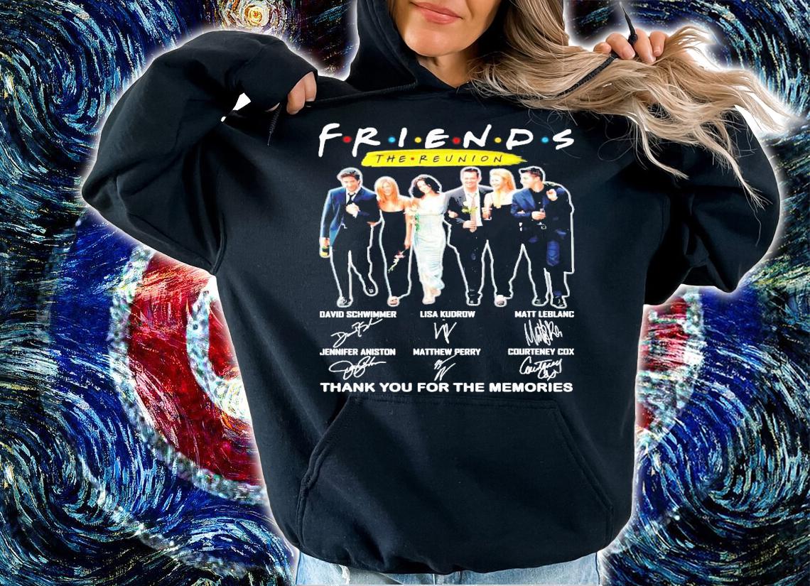 Friends The Reunion signature thank you for the memories shirt hoodie
