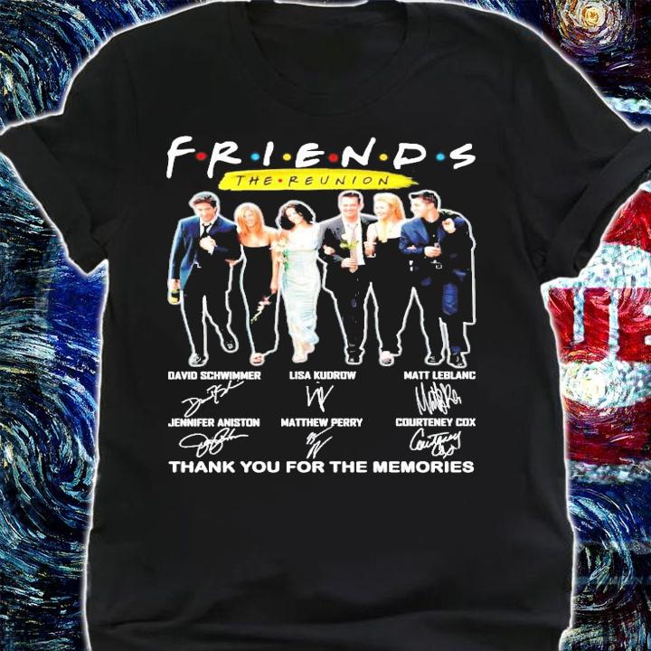 Friends The Reunion signature thank you for the memories shirt shirt