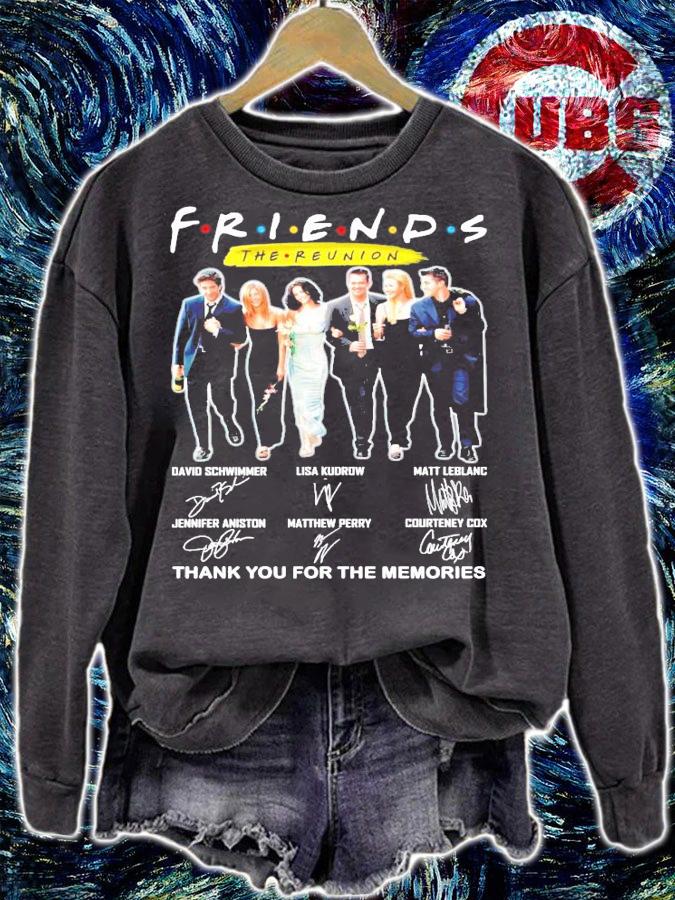 Friends The Reunion signature thank you for the memories shirt sweatshirt